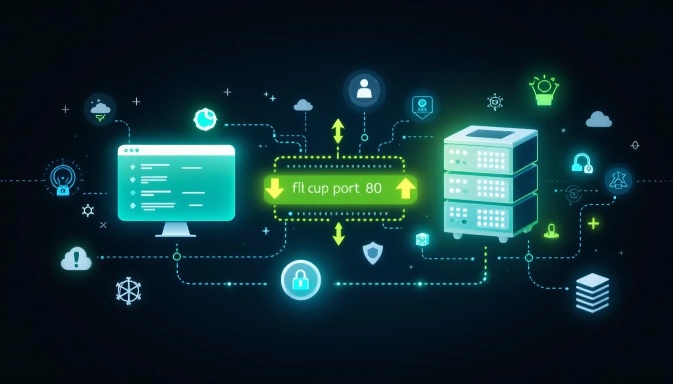 Diagramme flux réseau port 80 HTTP entre navigateur et serveur web